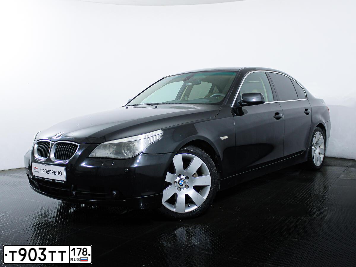 Фото автомобиля BMW W SERIE 5, 2006 — госномер Т001АВ178. Цвет: ЧЕРНЫЙ