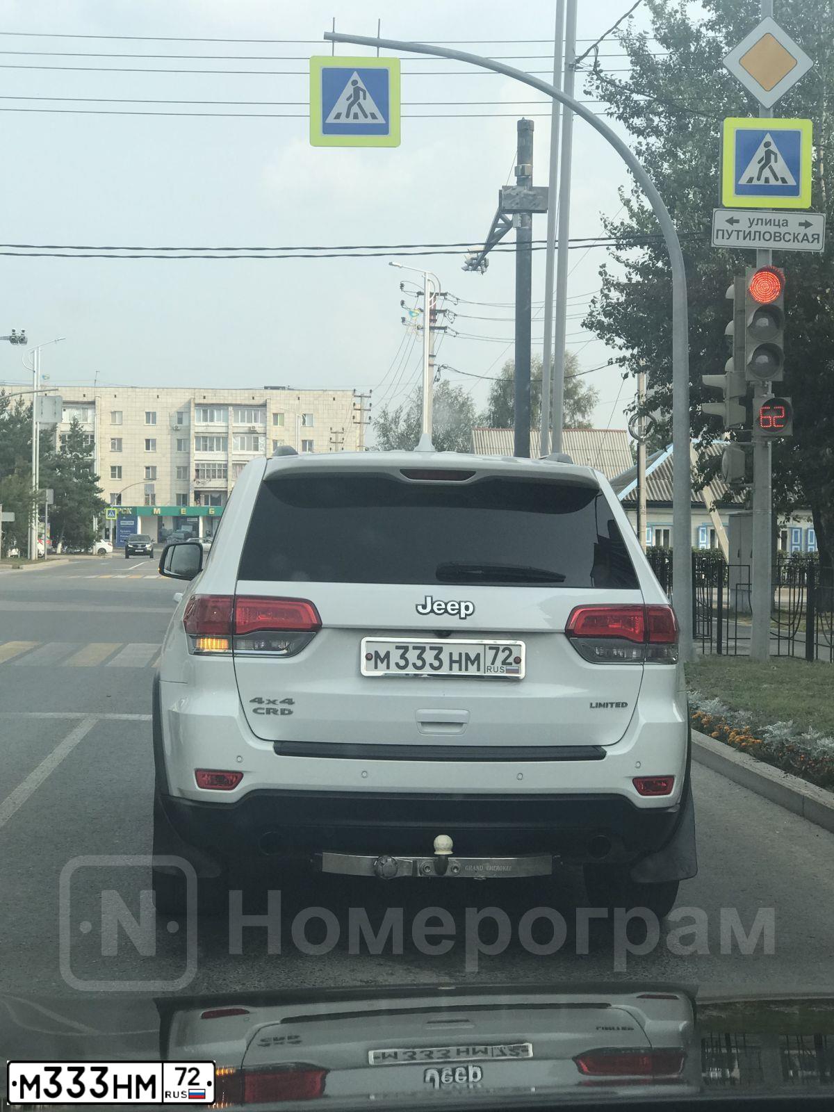Фото автомобиля MITSUBISHI ASX, 2012 — госномер М333НМ72. Цвет: ЧЕРНЫЙ