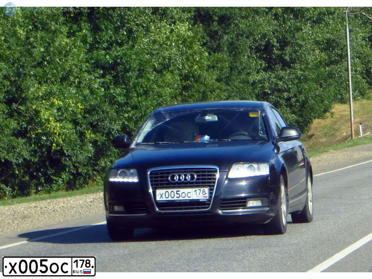 Фото автомобиля AUDI A6, 2010 — госномер Н183ВТ10. Цвет: ЧЕРНЫЙ