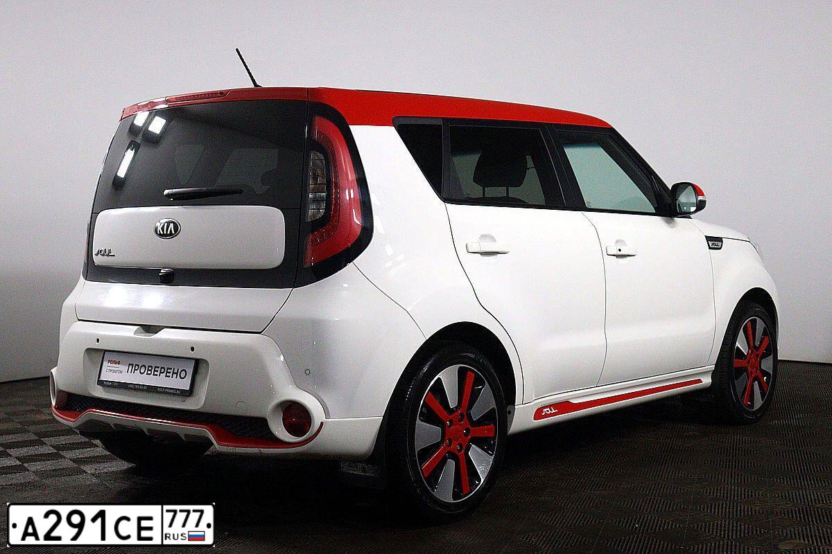 Фото автомобиля KIA SOUL, 2016 — госномер Р805КМ797. Цвет: Белый