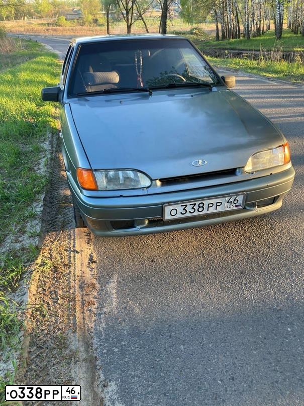 Фото автомобиля LADA 2114 SAMARA, 2007 — госномер О338РР46. Цвет: СРЕД СЕРО-ЗЕЛЕН  МЕТ