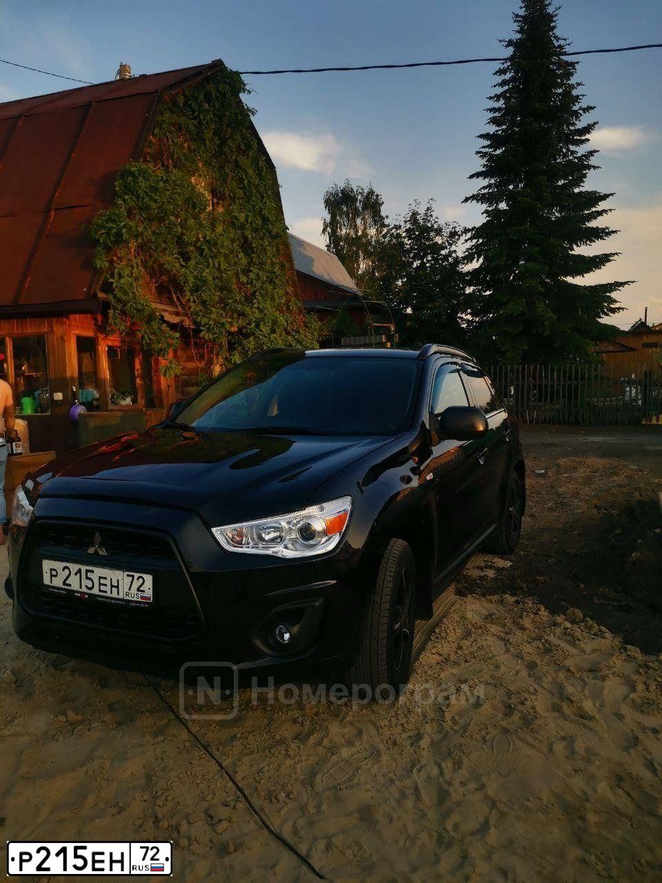 Фото автомобиля MITSUBISHI ASX, 2013 — госномер А131АС172. Цвет: ЧЕРНЫЙ