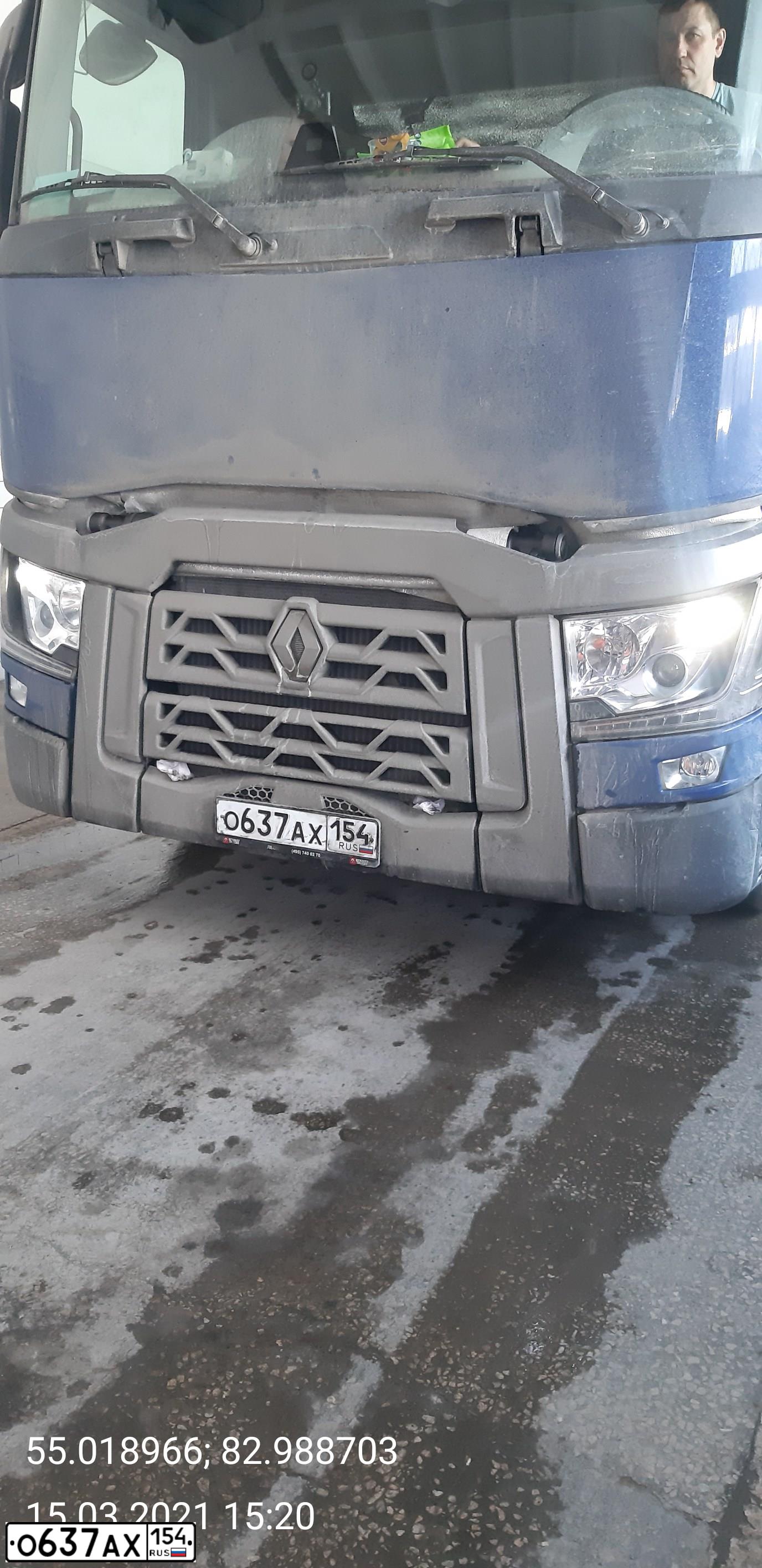 Фото автомобиля RENAULT T-SERIE, 2020 — госномер О637АХ154