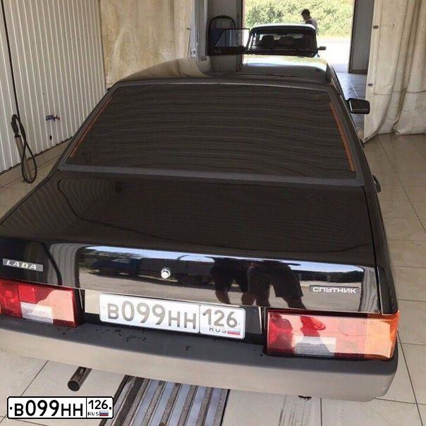 Фото автомобиля LADA 21099, 2002 — госномер М282МР95. Цвет: ЧЕРНЫЙ