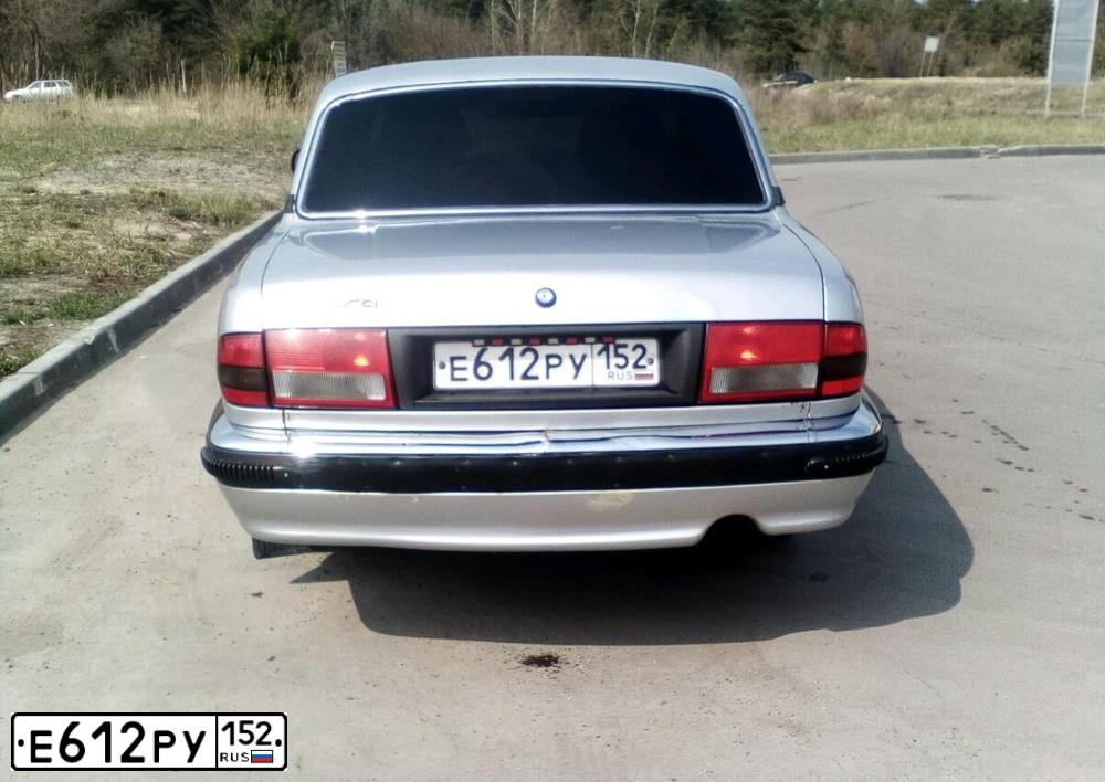 Фото автомобиля GAZ 3110 WOLGA, 2005 — госномер Е612РУ152. Цвет: Серый
