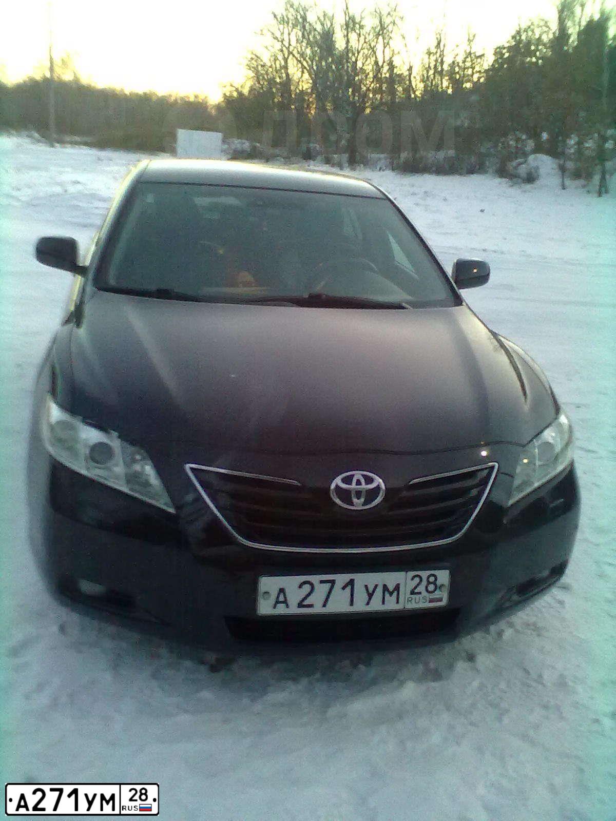 Фото автомобиля TOYOTA CAMRY, 2007 — госномер С682РК27. Цвет: ЧЕРНЫЙ