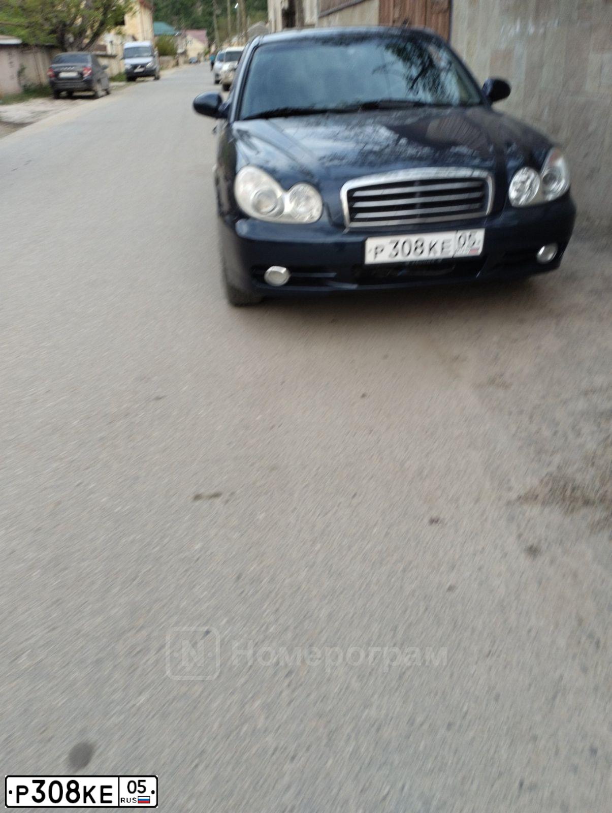 Фото автомобиля TAGAZ SONATA, 2008 — госномер Х004АЕ186. Цвет: синий