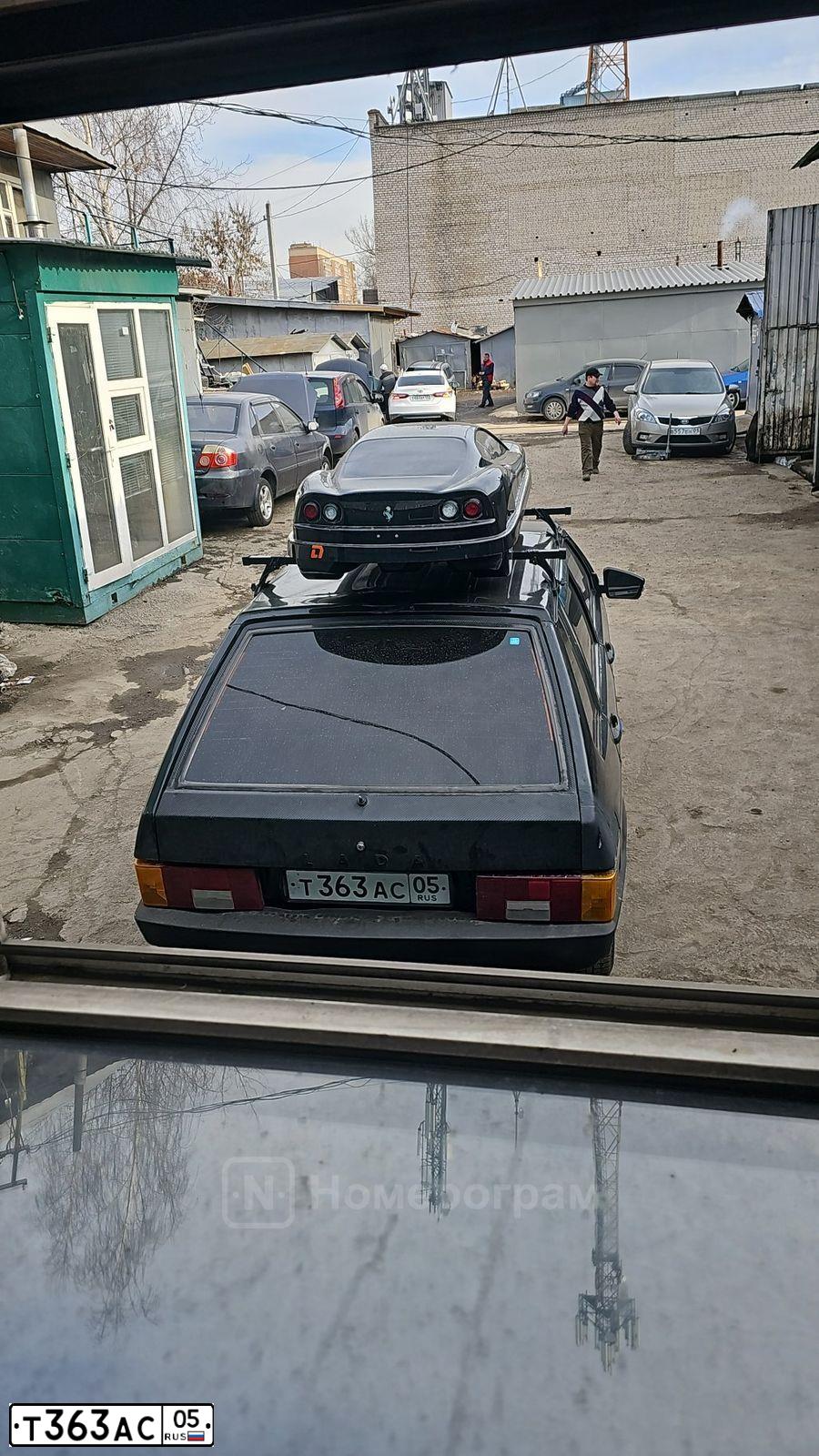Фото автомобиля LADA 2109 SAMARA, 2007 — госномер Т363АС05. Цвет: ЧЕРНЫЙ