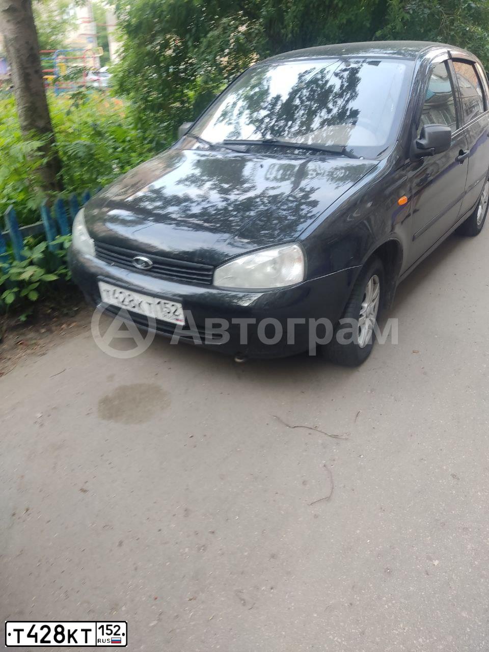 Фото автомобиля LADA 1119 KALINA, 2011 — госномер У711ОВ152. Цвет: Сине-Черный