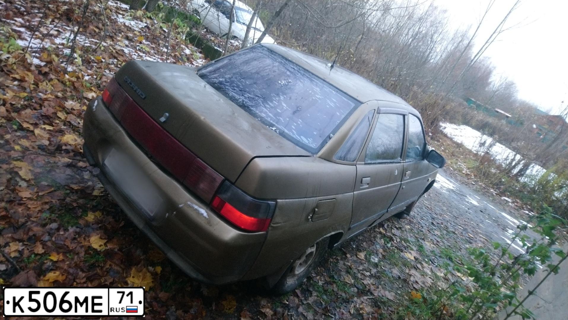 Фото автомобиля LADA 2110, 1998 — госномер Т957ОО71. Цвет: серебрист корич-зеленый