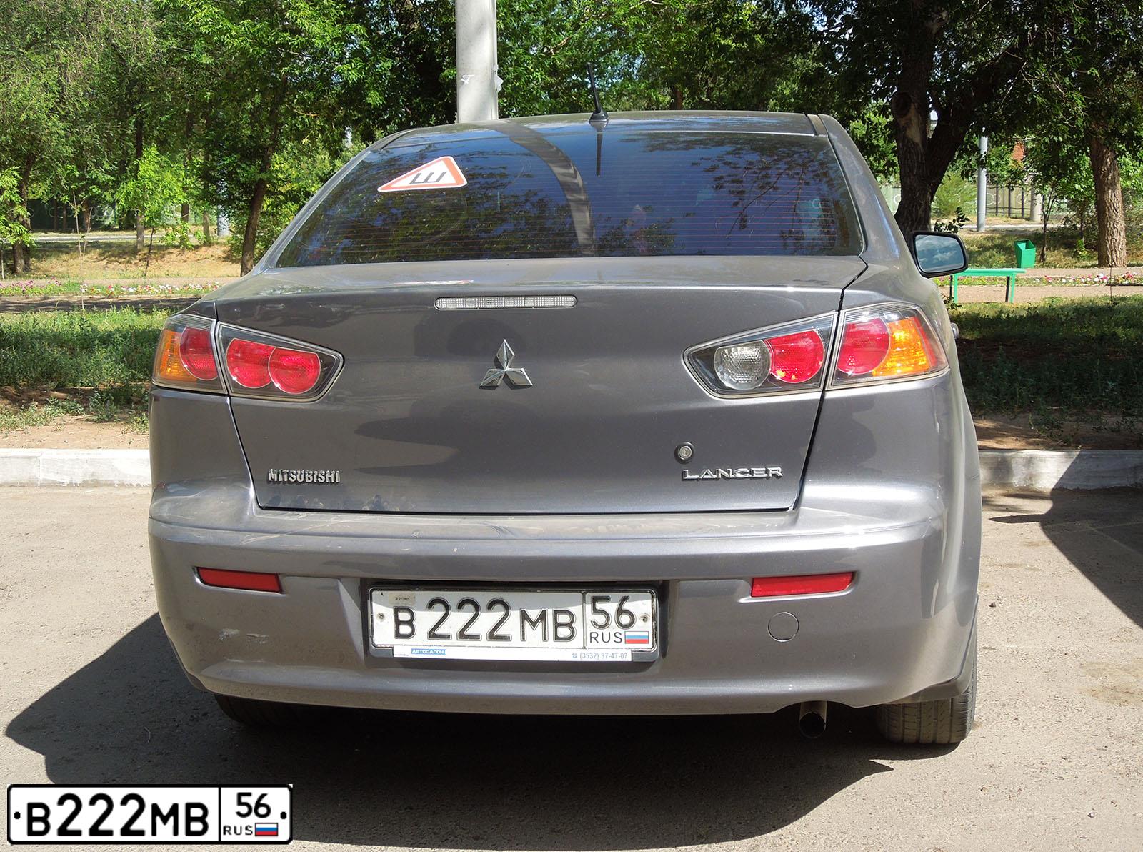 Фото автомобиля MITSUBISHI LANCER, 2010 — госномер К761ЕХ763. Цвет: СЕРЫЙ