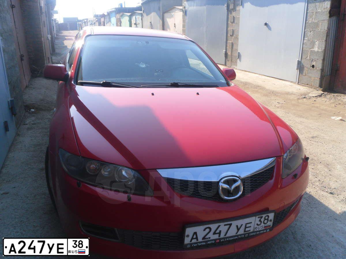 Фото автомобиля MAZDA 6, 2005 — госномер А247УЕ38. Цвет: КРАСНЫЙ