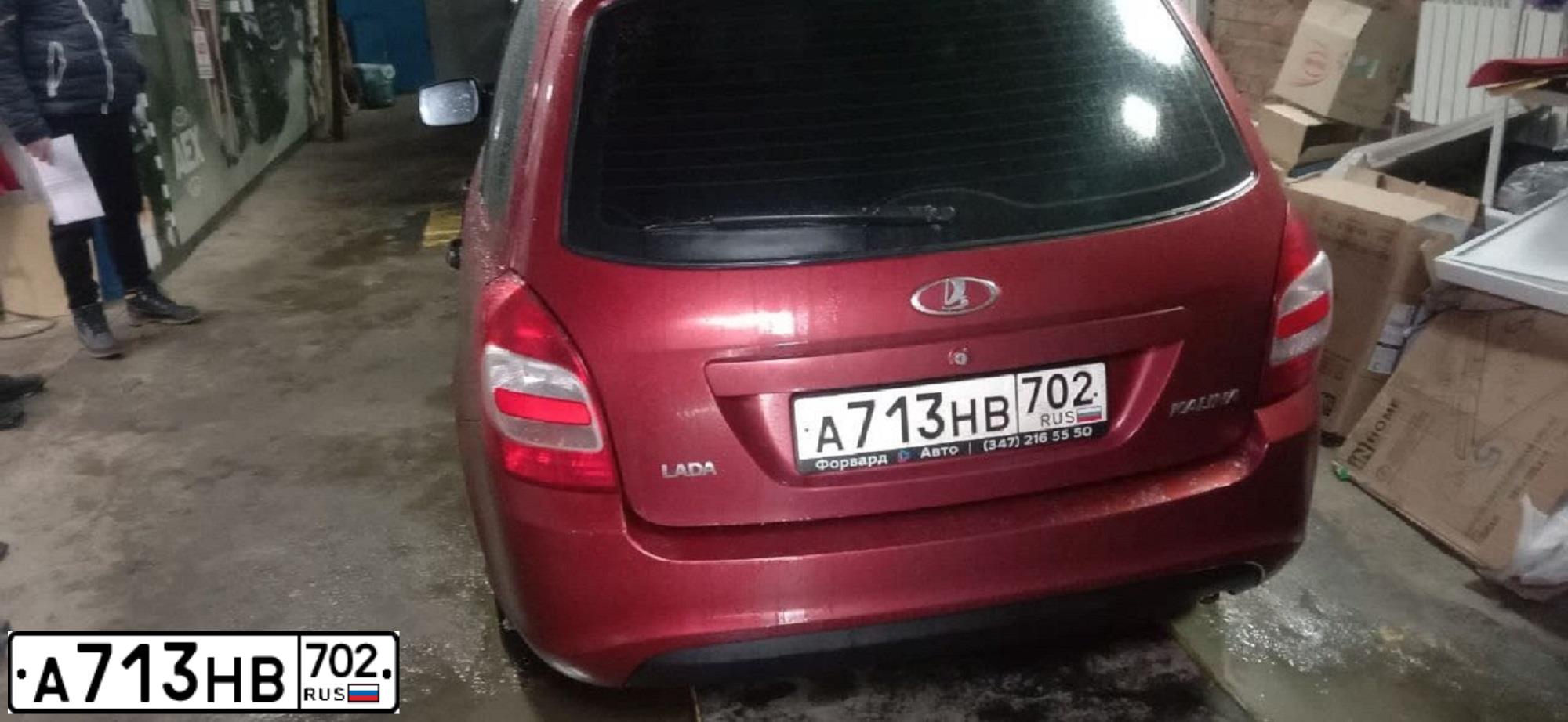 Фото автомобиля LADA 2194 KALINA, 2017 — госномер М471КМ702. Цвет: КРАСНЫЙ