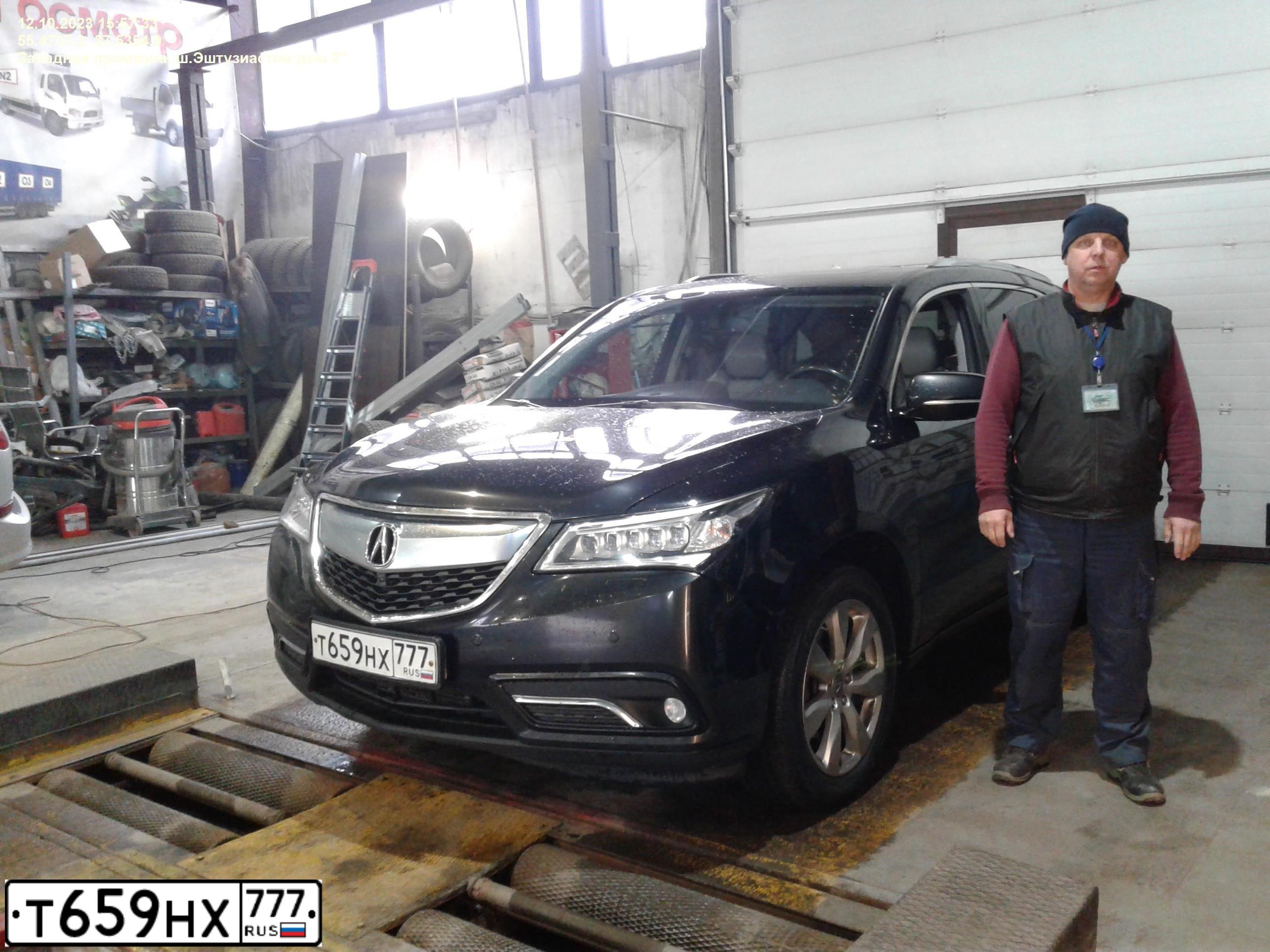 Фото автомобиля ACURA MDX, 2014 — госномер Т851НМ62. Цвет: ЧЕРНЫЙ