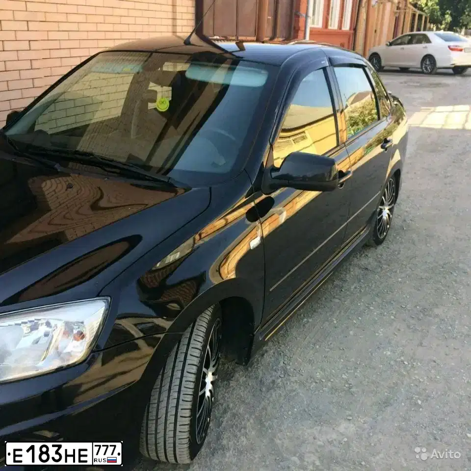 Фото автомобиля LADA GRANTA, 2015 — госномер М756КС95. Цвет: ЧЕРНЫЙ