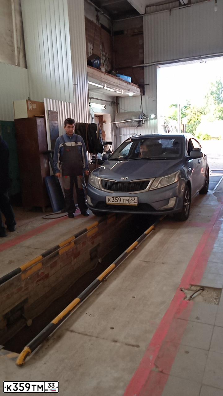 Фото автомобиля KIA RIO, 2012 — госномер К359ТМ33. Цвет: голубой