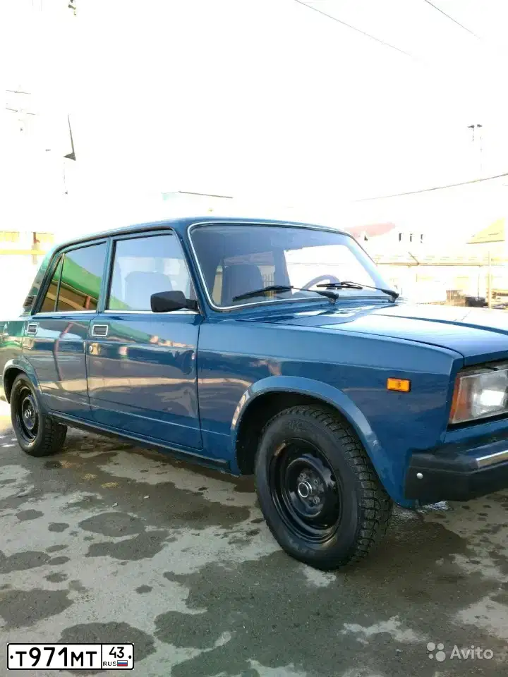 Фото автомобиля LADA 2107 LADA, 2002 — госномер О676ТС05. Цвет: Сине-зеленый