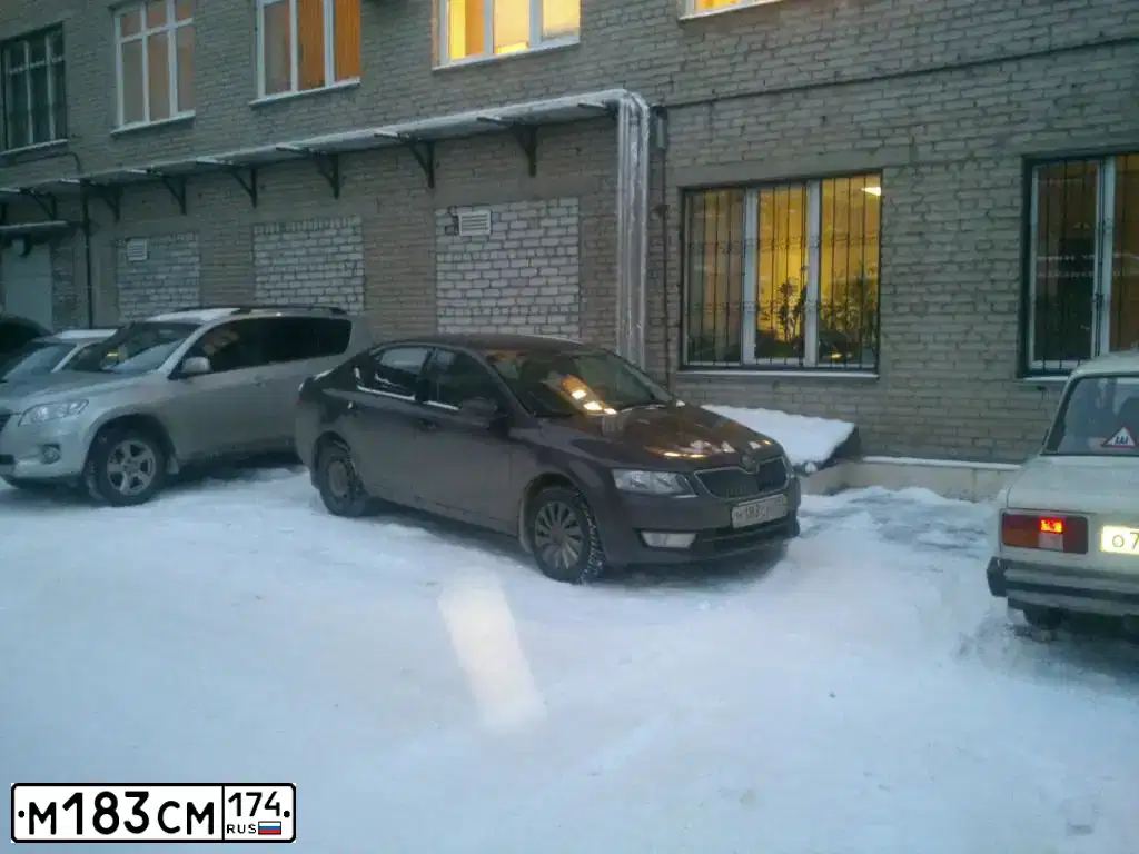 Фото автомобиля SKODA OCTAVIA, 2013 — госномер М183СМ174. Цвет: КОРИЧНЕВЫЙ
