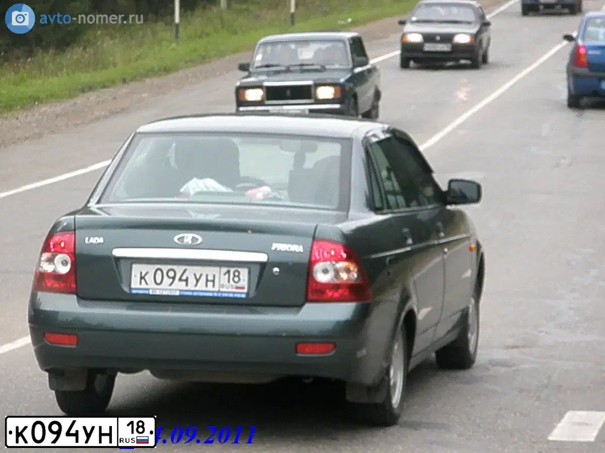 Фото автомобиля LADA 2170 PRIORA, 2010 — госномер Н396РТ18. Цвет: СЕРО-СИНЕ-ЗЕЛЕНЫЙ