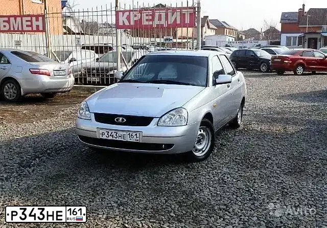 Фото автомобиля LADA 2170 PRIORA, 2011 — госномер Р343НЕ161. Цвет: СВЕТЛО-СЕРЕБРИСТЫЙ МЕТАЛЛ