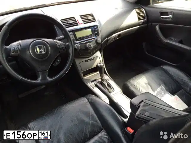 Фото автомобиля HONDA ACCORD, 2006 — госномер Х456АЕ185. Цвет: ЧЕРНЫЙ