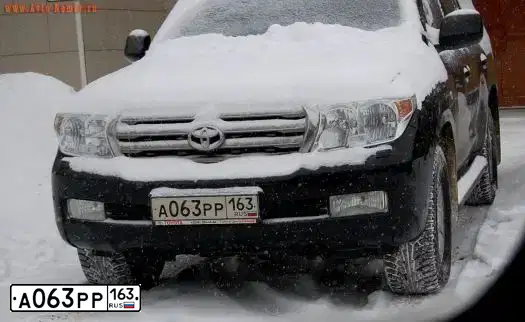 Фото автомобиля TOYOTA LANDCRUISER 200, 2008 — госномер А063РР163. Цвет: ЧЕРНЫЙ