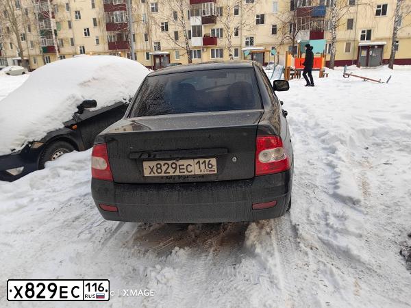 Фото автомобиля RENAULT DUSTER, 2012 — госномер Х829ЕС116. Цвет: БЕЖЕВЫЙ