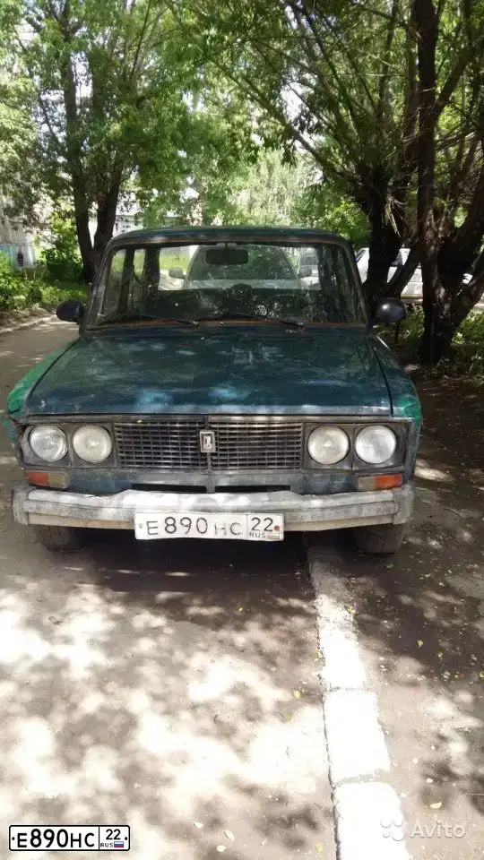 Фото автомобиля LADA 2106, 1998 — госномер Е890НС22. Цвет: Сине-зеленый