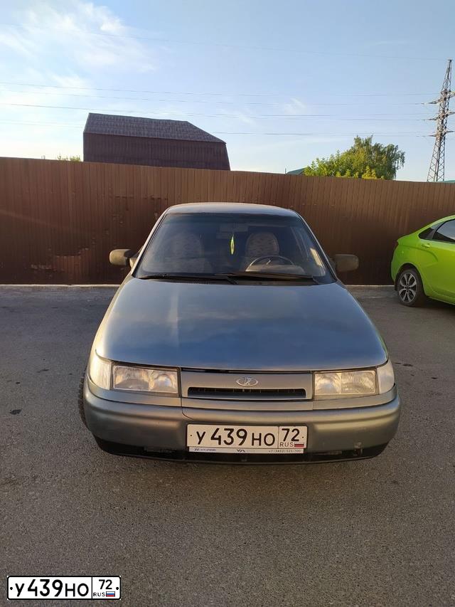 Фото автомобиля LADA 2110, 2005 — госномер У439НО72. Цвет: СРЕДНИЙ СЕРО-ЗЕЛЕНЫЙ МЕТ.