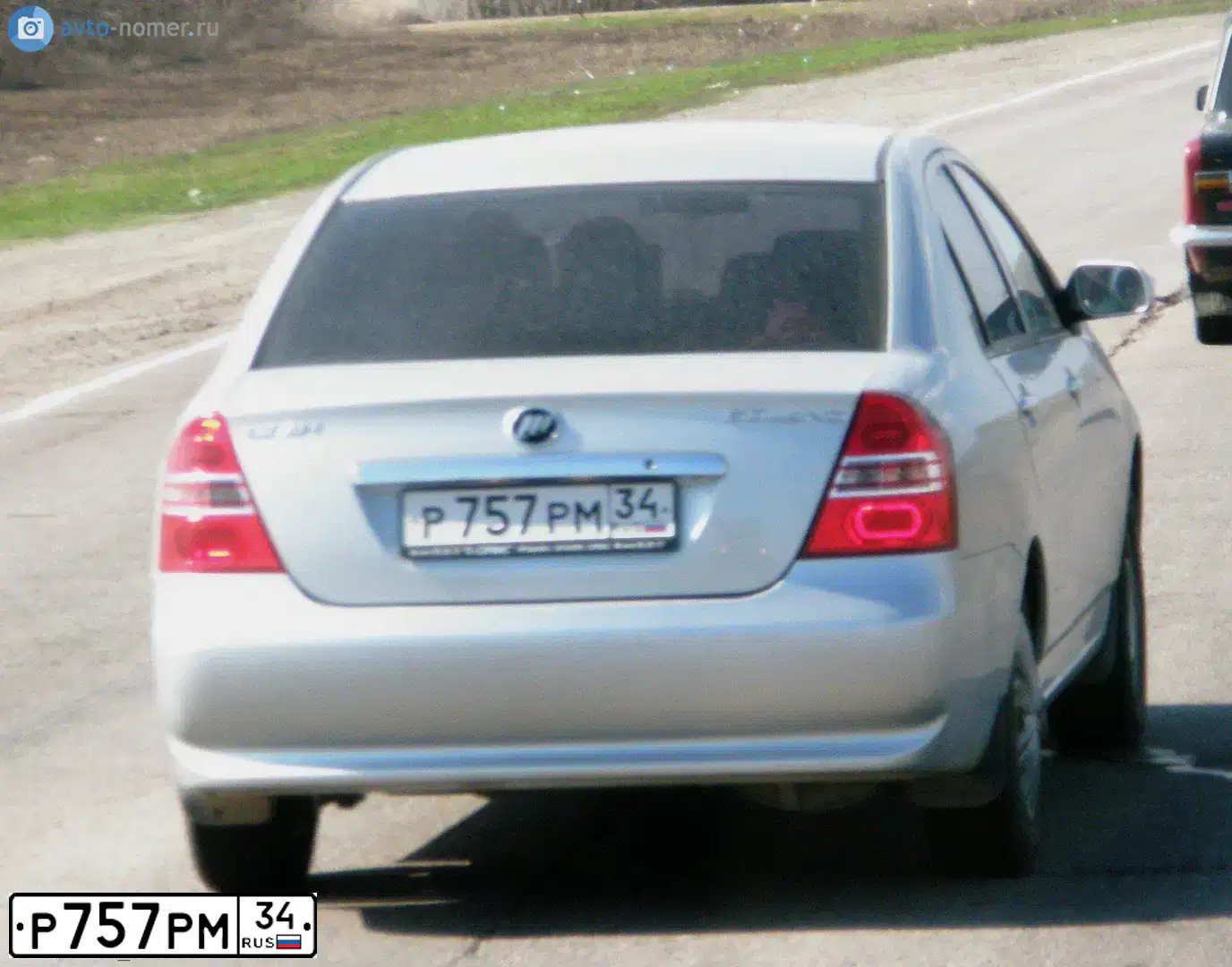 Фото автомобиля LIFAN SOLANO, 2010 — госномер А307УМ134. Цвет: СЕРЕБРО