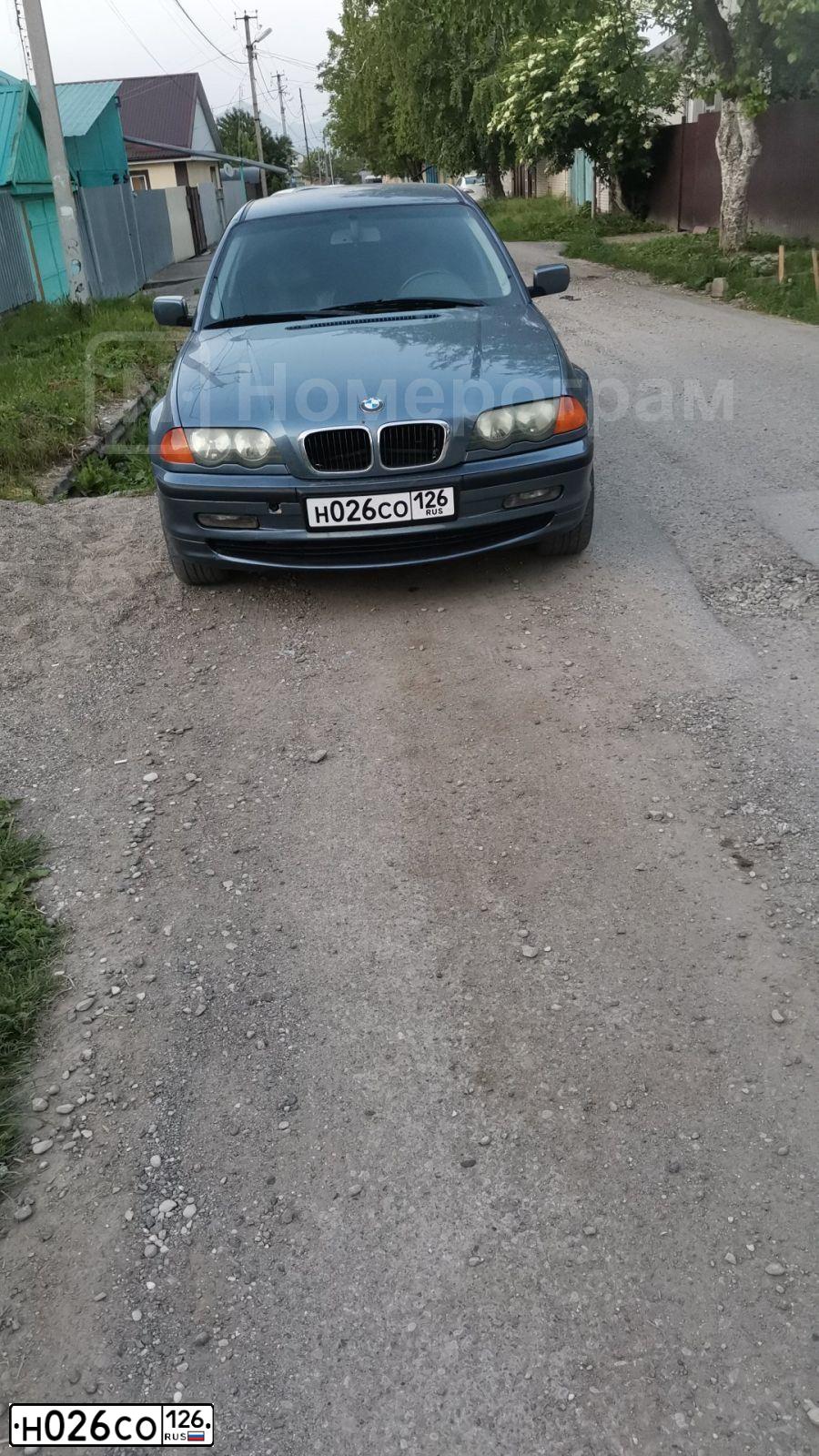 Фото автомобиля BMW SERIE 3, 1999 — госномер В322КК181. Цвет: СЕРО-ГОЛУБОЙ