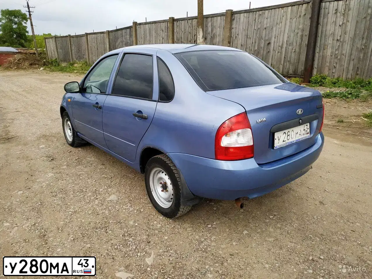 Фото автомобиля LADA 1118 KALINA, 2007 — госномер У280МА43. Цвет: Серо-Синий