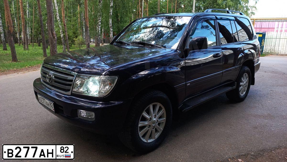 Фото автомобиля TOYOTA LANDCRUISER, 1999 — госномер Р011СВ163. Цвет: синий