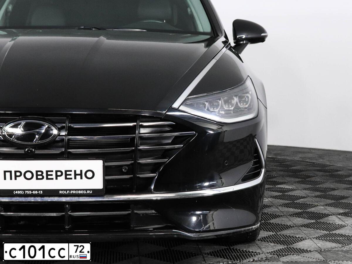 Фото автомобиля HYUNDAI SANTA FE, 2008 — госномер С101СС72. Цвет: ЧЕРНЫЙ