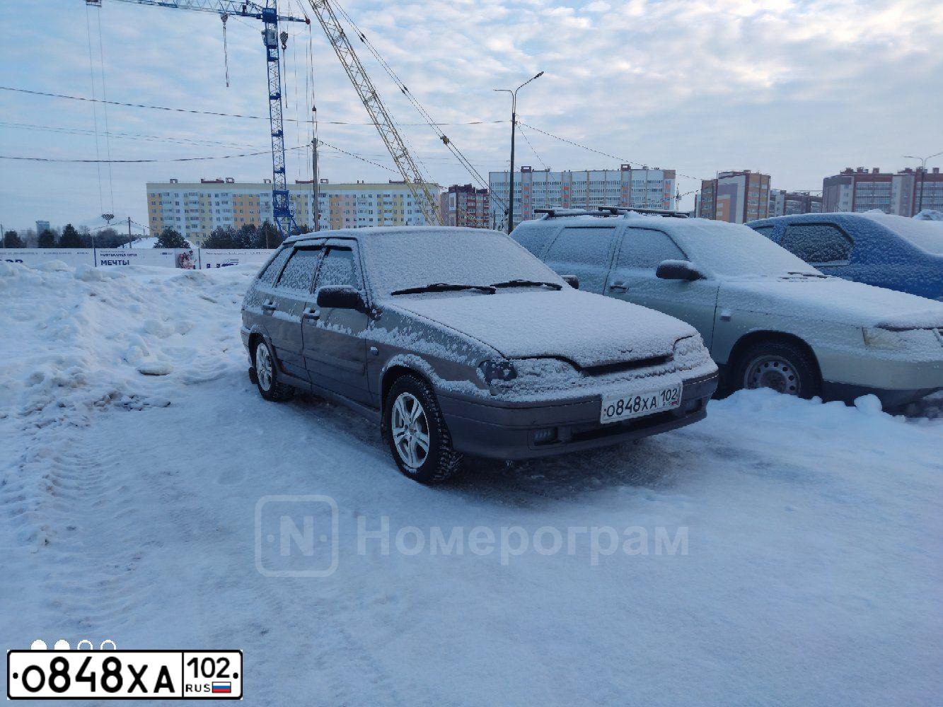 Фото автомобиля LADA 2114 SAMARA, 2013 — госномер О848ХА102. Цвет: Золотисто-коричневый