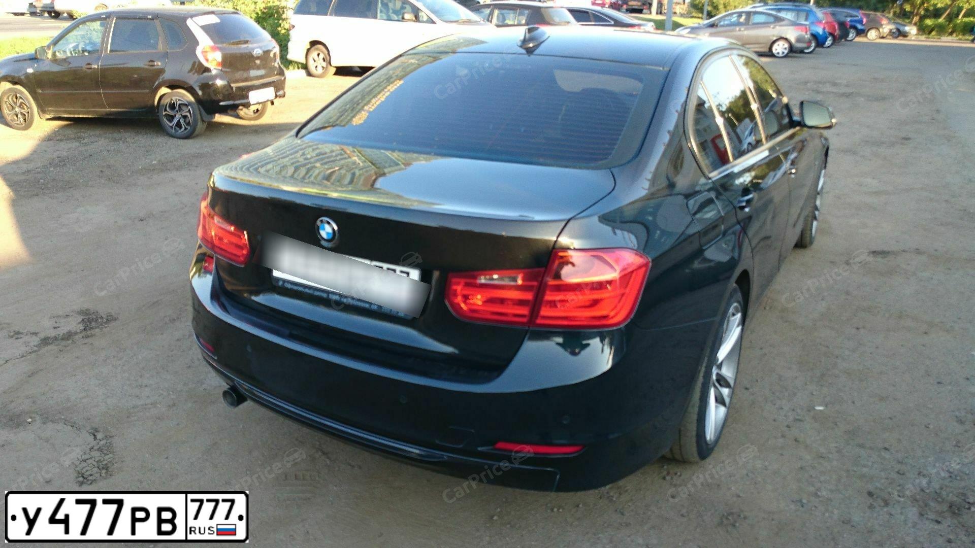 Фото автомобиля BMW SERIE 3, 2013 — госномер У477РВ777. Цвет: ЧЕРНЫЙ