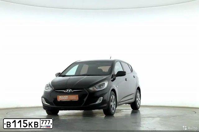 Фото автомобиля HYUNDAI SOLARIS, 2014 — госномер Х314НТ790. Цвет: ЧЕРНЫЙ