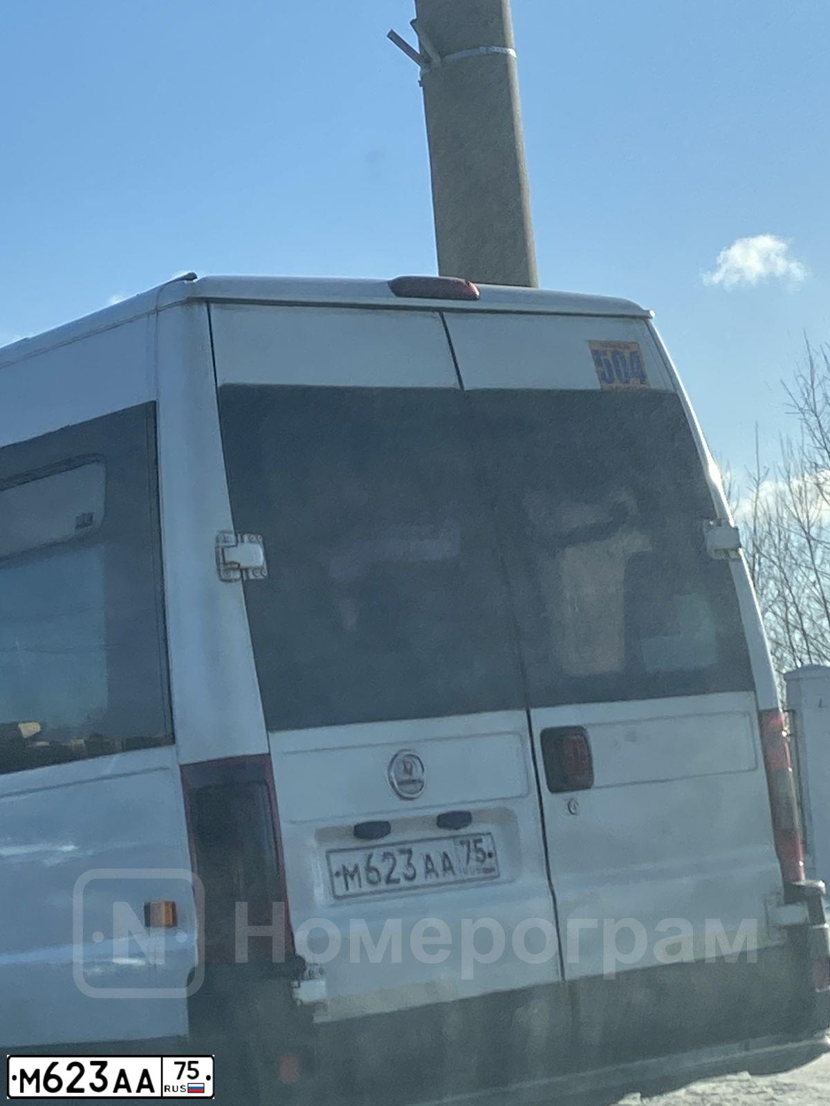 Фото автомобиля FIAT DUCATO, 2011 — госномер М623АА75. Цвет: БЕЛЫЙ
