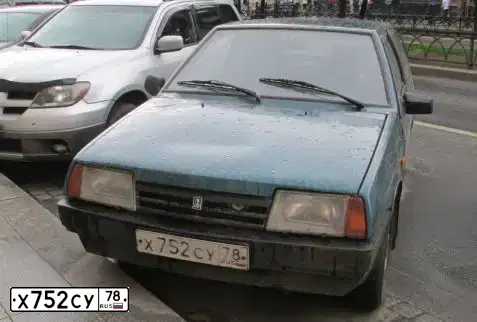 Фото автомобиля LADA 2108 SAMARA, 1999 — госномер Х752СУ78. Цвет: ЗЕЛЕНЫЙ