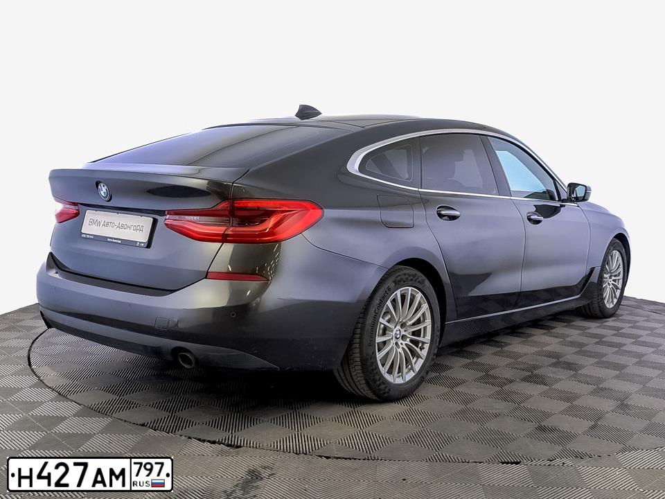 Фото автомобиля BMW SERIE 6 GT, 2018 — госномер Н427АМ797. Цвет: Серый
