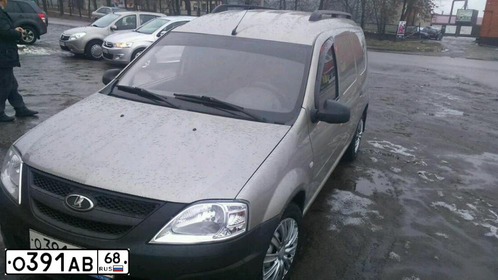 Фото автомобиля LADA LARGUS FURGON, 2013 — госномер О006АЕ68. Цвет: СЕРО-БЕЖЕВЫЙ