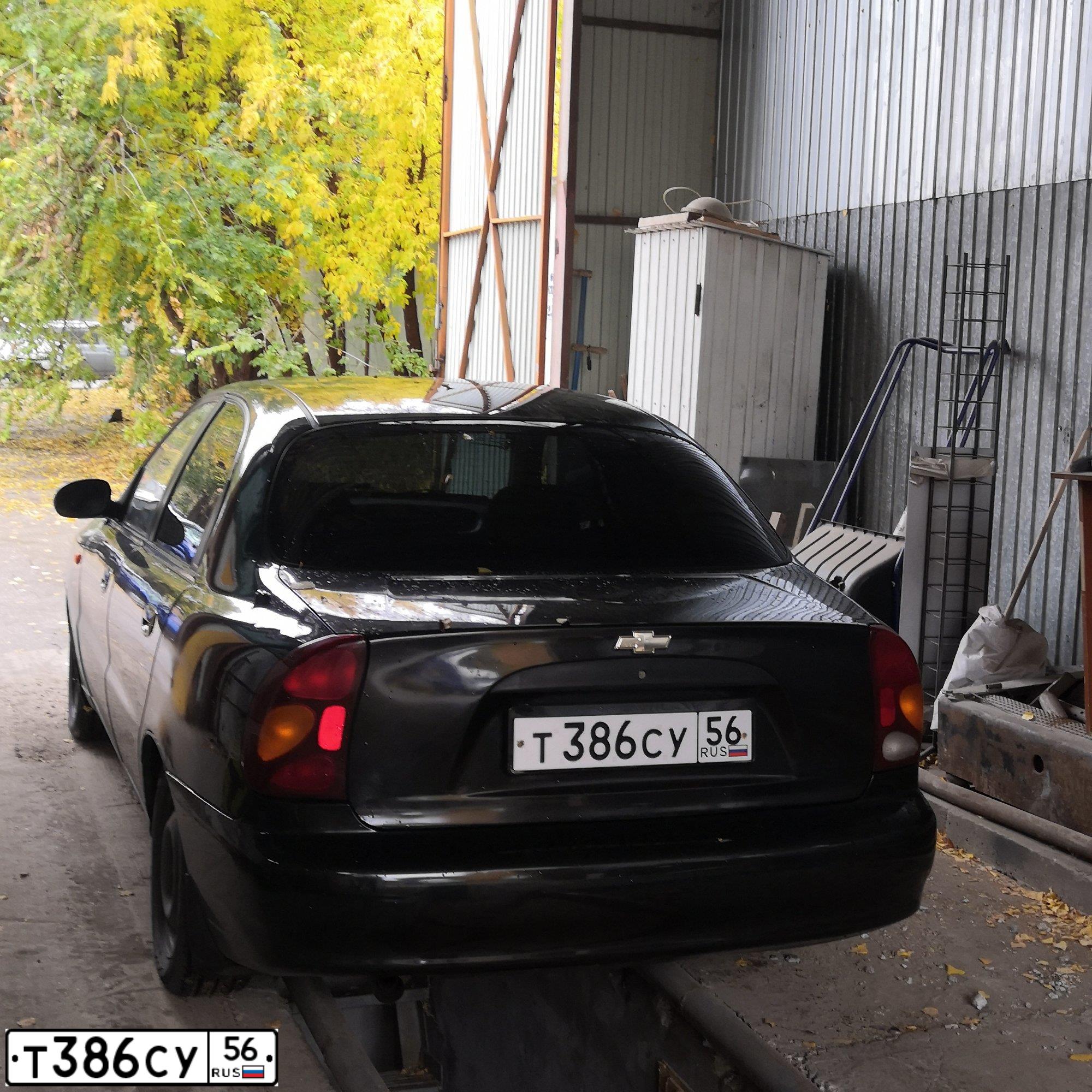 Фото автомобиля CHEVROLET LANOS, 2008 — госномер К071ТР716. Цвет: ЧЕРНЫЙ