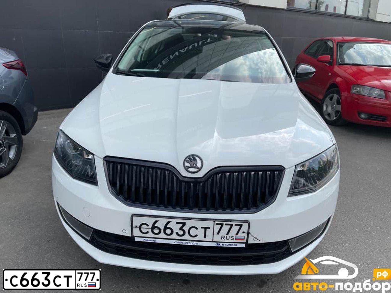 Фото автомобиля SKODA OCTAVIA, 2016 — госномер М793СС799. Цвет: Белый