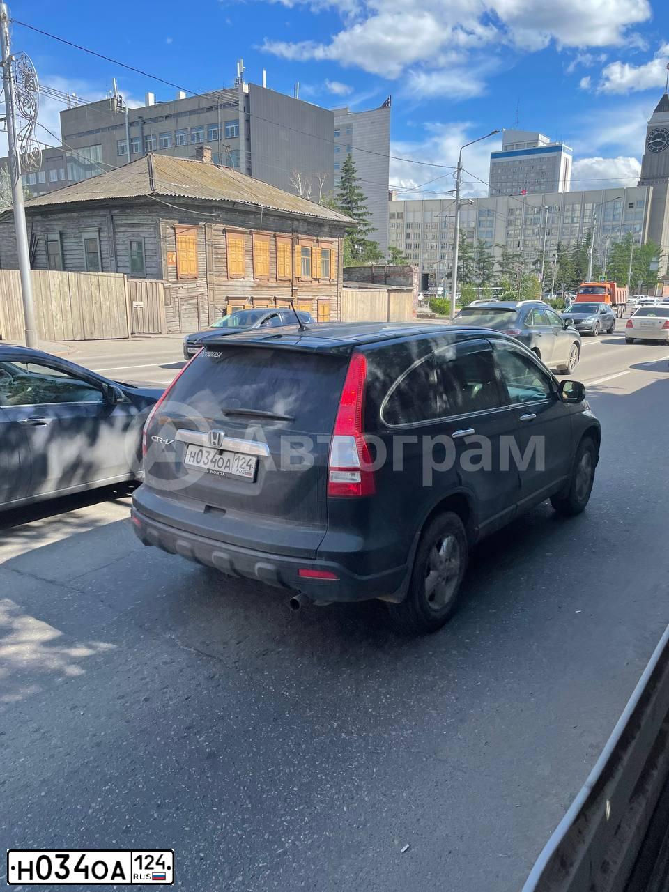 Фото автомобиля HONDA CR-V, 2008 — госномер В422ТР123. Цвет: ЧЕРНЫЙ