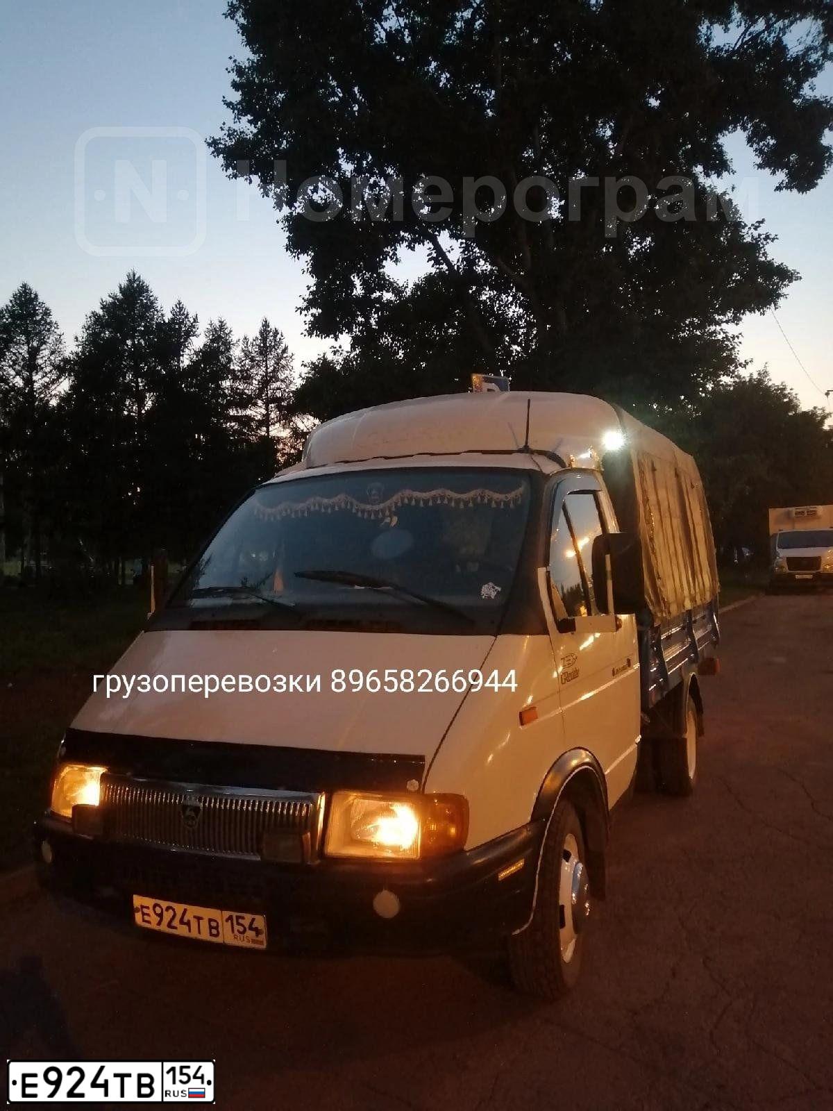 Фото автомобиля GAZ 3302 EL, 1996 — госномер Е924ТВ154. Цвет: САФАРИ