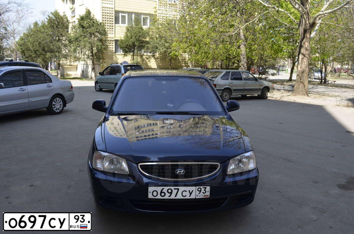 Фото автомобиля TAGAZ ACCENT, 2008 — госномер К241РР161. Цвет: СИНИЙ