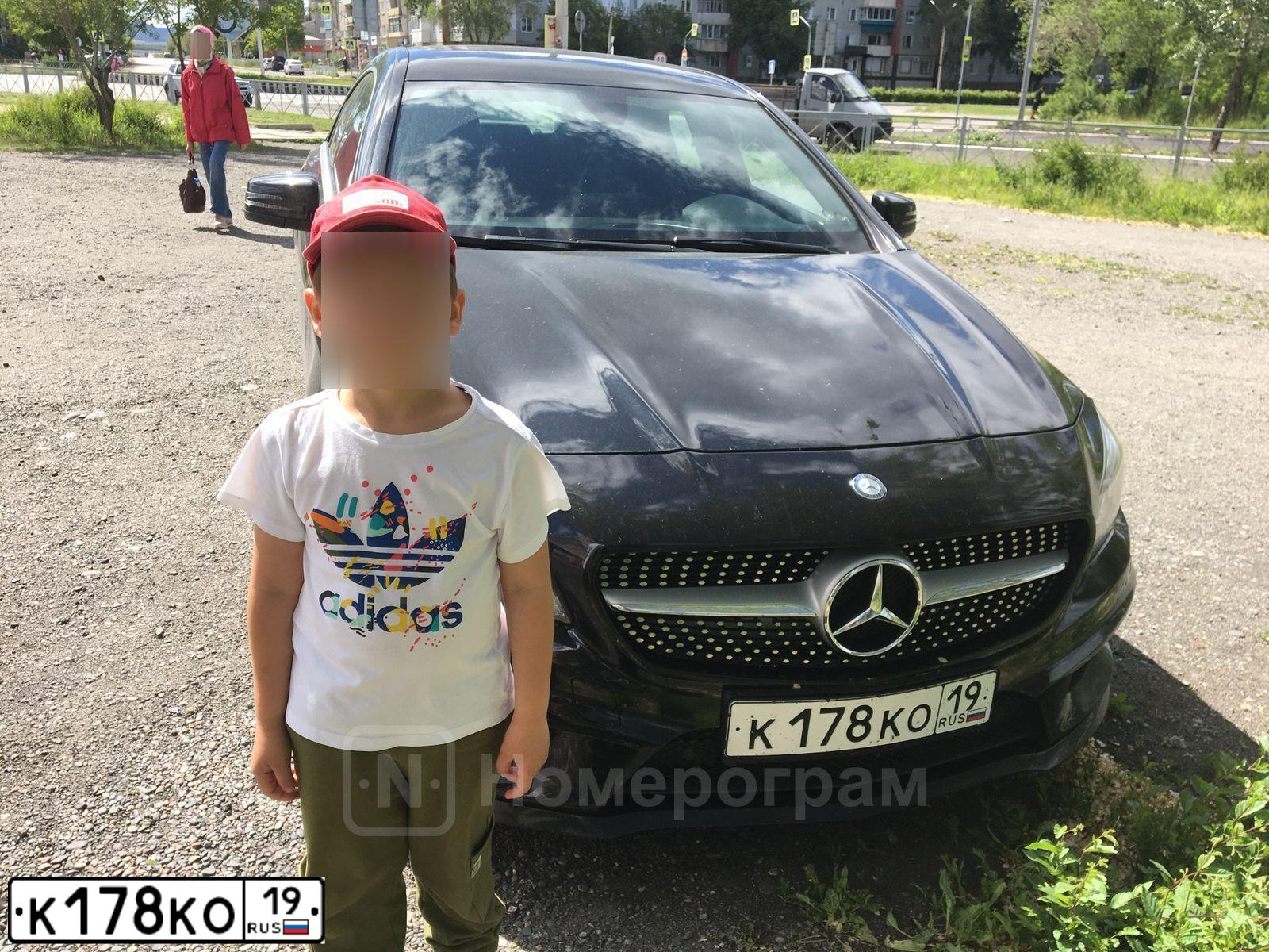 Фото автомобиля MERCEDES CLA-KLASSE, 2015 — госномер К178КО19. Цвет: ЧЕРНЫЙ