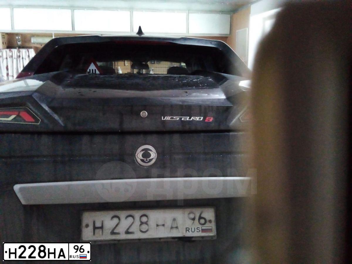 Фото автомобиля SSANGYONG ACTYON SPORTS, 2008 — госномер Н228НА96. Цвет: ЧЕРНЫЙ