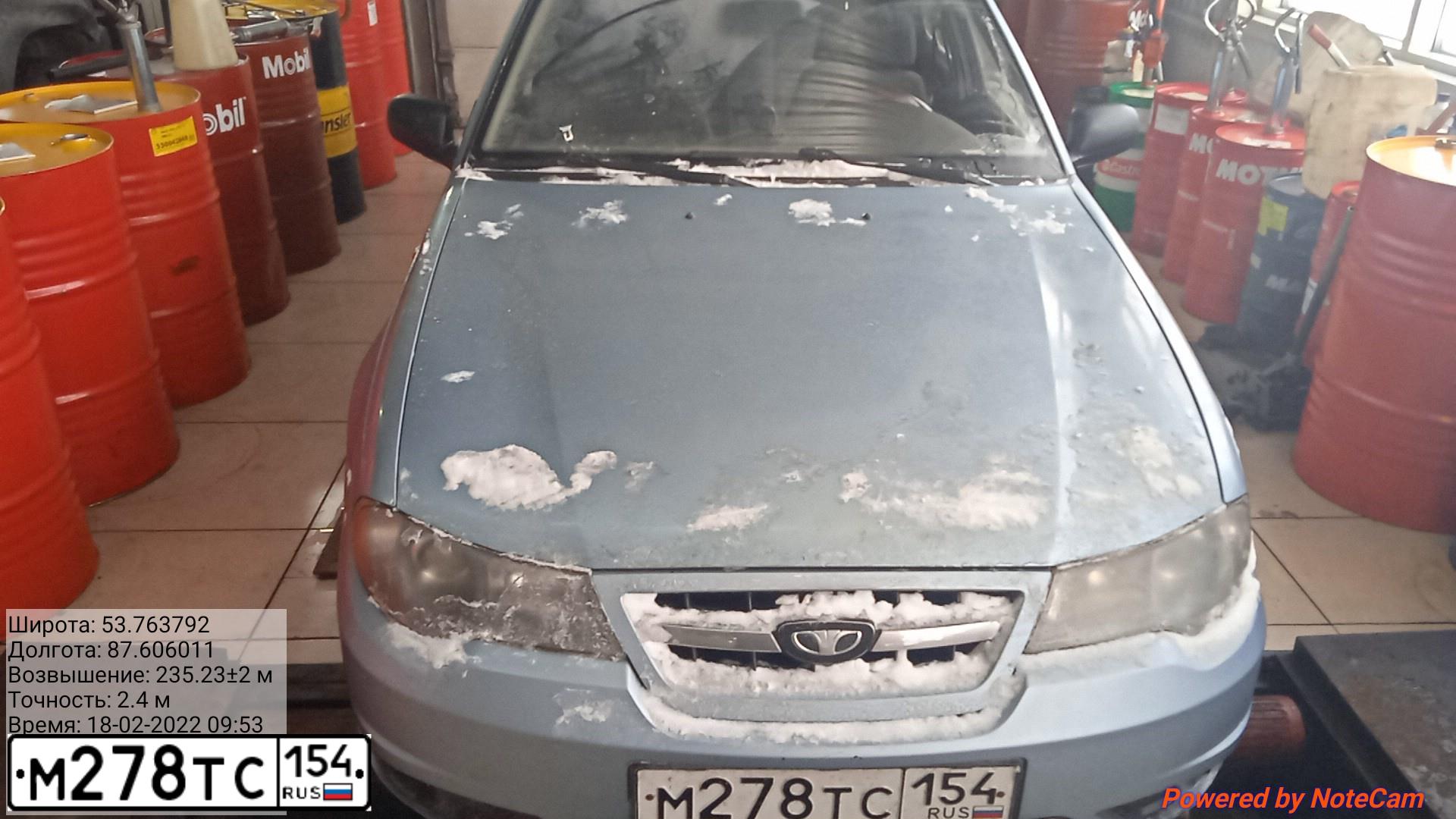 Фото автомобиля DAEWOO NEXIA, 2011 — госномер О657НЕ142. Цвет: СЕРО-ПЕРЛАМУТРОВЫЙ