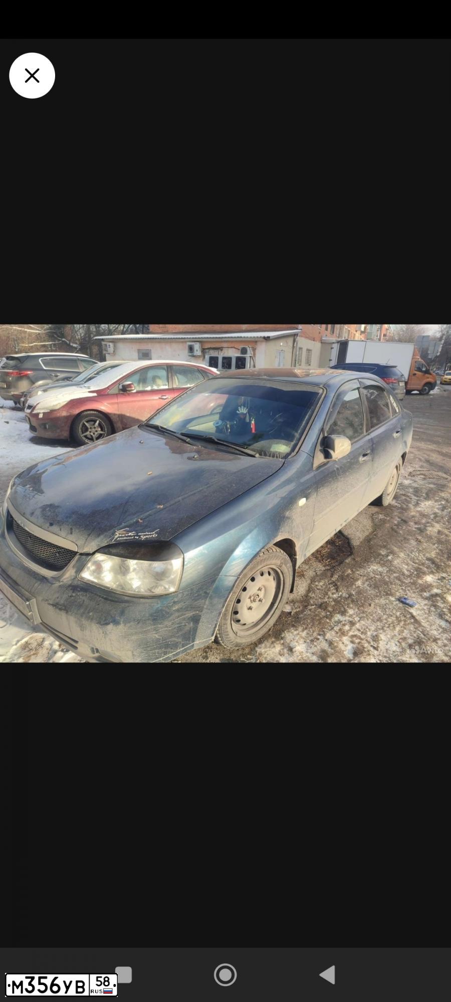 Фото автомобиля CHEVROLET LACETTI, 2009 — госномер У059КК48. Цвет: синий